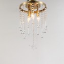 Fine Brass 3 Light Crystal Chandelier