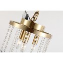 Fine Brass 3 Light Crystal Chandelier