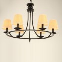 Country Retro 6 Light Single Tier Chandelier