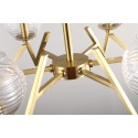 Fine Brass 6 Light Chandelier