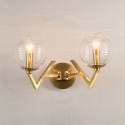 Fine Brass 2 Light Wall Sconce