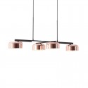 4 Light Single Tier Modern/ Contemporary Rotatable Chandelier