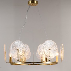 Fine Brass 6 Light Chandelier