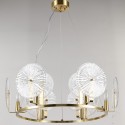 Fine Brass 6 Light Chandelier