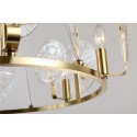 Fine Brass 6 Light Chandelier