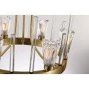 Fine Brass 6 Light Chandelier