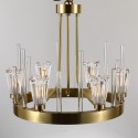 Fine Brass 6 Light Chandelier