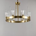 Fine Brass 8 Light Crystal Chandelier