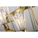 Fine Brass 8 Light Crystal Chandelier