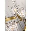 Fine Brass 8 Light Crystal Chandelier