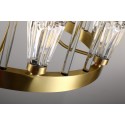 Fine Brass 8 Light Crystal Chandelier