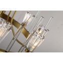 Fine Brass 8 Light Crystal Chandelier