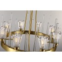 Fine Brass 8 Light Crystal Chandelier