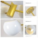 White 10 Light Modern/ Contemporary Chandelier