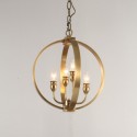 Fine Brass 4 Light Chandelier