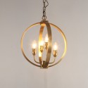 Fine Brass 4 Light Chandelier