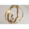 Fine Brass 4 Light Chandelier