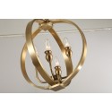 Fine Brass 4 Light Chandelier