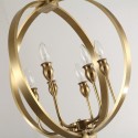 Fine Brass 6 Light Chandelier