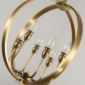 Fine Brass 6 Light Chandelier