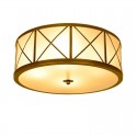 Fine Brass 3 Light Flush Mount Ceiling Light