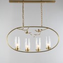 Fine Brass 4 Light Chandelier