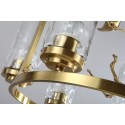 Fine Brass 6 Light Chandelier