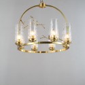 Fine Brass 8 Light Chandelier