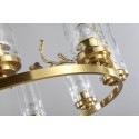 Fine Brass 8 Light Chandelier