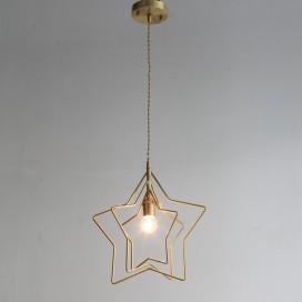 Fine Brass 1 Light Chandelier