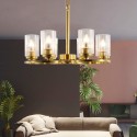 Fine Brass 6 Light Chandelier