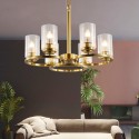 Fine Brass 6 Light Chandelier