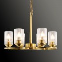 Fine Brass 6 Light Chandelier