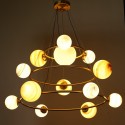 Fine Brass 13 Light Chandelier