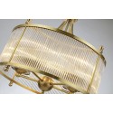 Drum Fine Brass 5 Light Chandelier