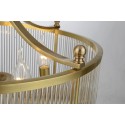 Drum Fine Brass 5 Light Chandelier