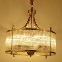 Drum Fine Brass 5 Light Chandelier