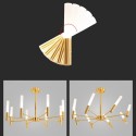 8 Light Rotatable Modern/ Contemporary Chandelier