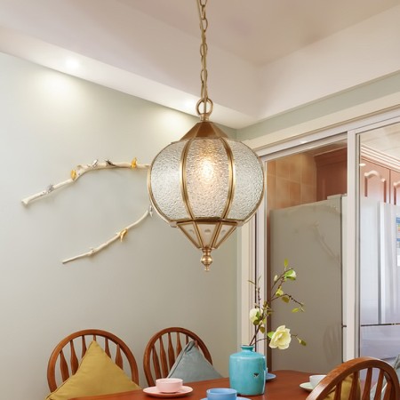 Fine Brass 1 Light Chandelier