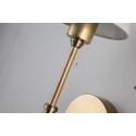 Fine Brass 1 Light Wall Sconce with Fabric Shade