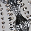 3 Light Retro Gray Candle Style Crystal Chandelier