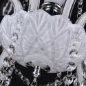 3 Light White Candle Style Crystal Chandelier