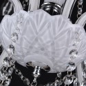 8 Light White Candle Style Crystal Chandelier