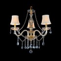 3 Light Gold Luxurious Candle Style Crystal Chandelier