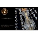 3 Light Gold Luxurious Candle Style Crystal Chandelier