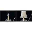 3 Light Gold Luxurious Candle Style Crystal Chandelier