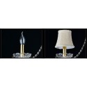 6 Light Gold Luxurious Candle Style Crystal Chandelier