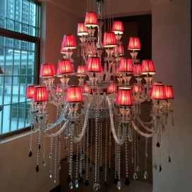 20 Light (8+8+4) 3 Tiers Clear Candle Style Crystal Chandelier