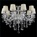 10 Light Modern Clear Candle Style Crystal Chandelier