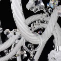 10 Light White Candle Style Crystal Chandelier